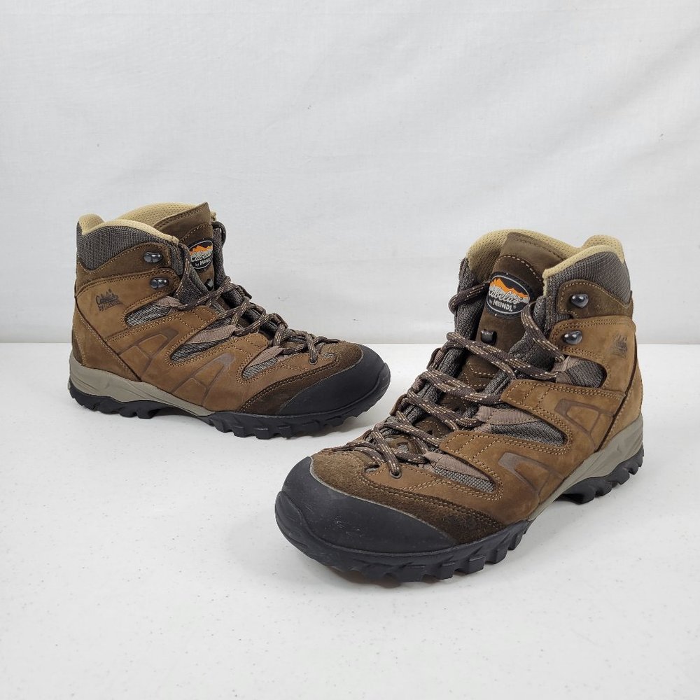 Cabela's by Meindl Pflege Brown Hunting Hiking Boots Men's US 10.5 EE 2E - Picture 1 of 9
